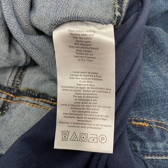 Motherhood Maternity Indigo Blue Straight Leg Denim Jeans Extra Small - Picture 11 of 11